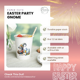 Vaso de papel para fiesta de Pascua
