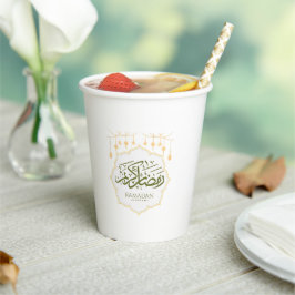 Vaso de papel Ramadan Kareem