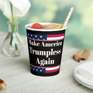 Vaso de papel sin Trump