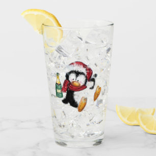 Vaso de pingüino divertido de Navidad