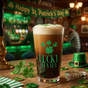Vaso de Pint Lucky Mama – Salud por Mamá