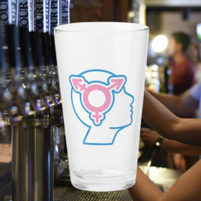 Vaso de Pinta con Símbolo del Orgullo Trans (Subido por el creador)