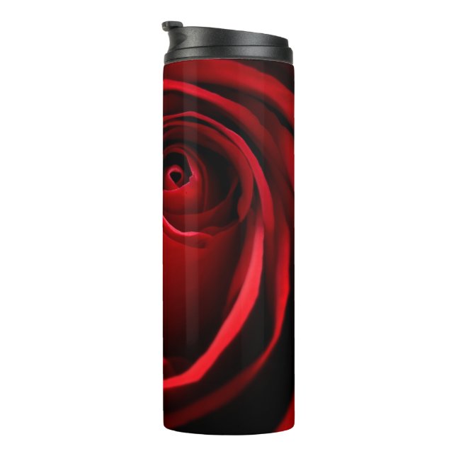 Vaso de Rosa Roja (Rotado hacia la derecha)