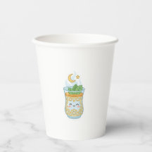 Vaso de té de menta marroquí Kawaii.