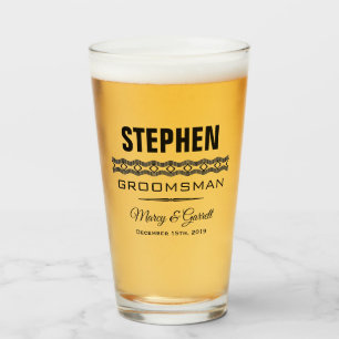 Vaso de tumbler para la fiesta de bodas del padrin
