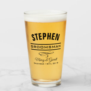 Vaso de tumbler para la fiesta de bodas del padrin