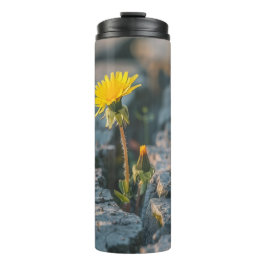 Vaso de viaje aislado de diente de león resistente