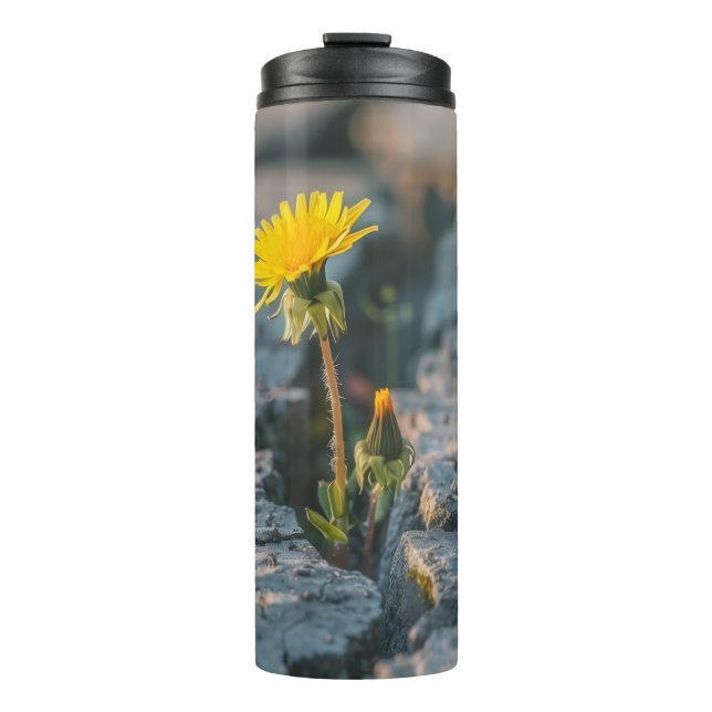 Vaso de viaje aislado de diente de león resistente (Anverso)
