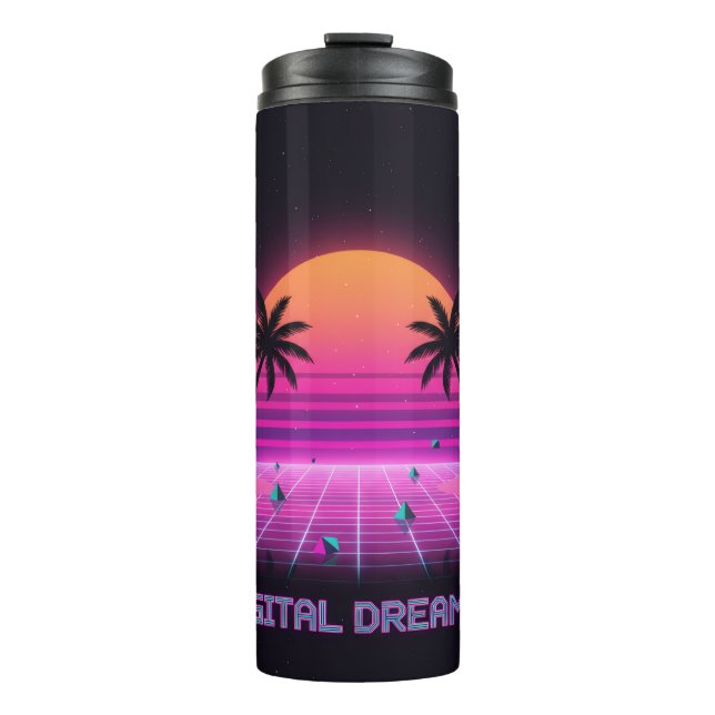 Vaso de viaje aislado Digital Dreamer (Anverso)