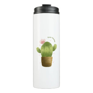 Vaso de viaje de cactus lindo – Taza de suculenta