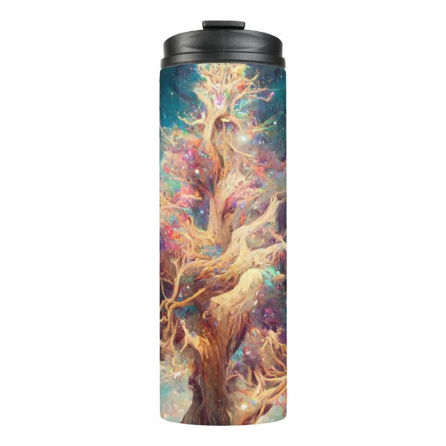 Vaso de viaje de mármol morado elegante (Anverso)