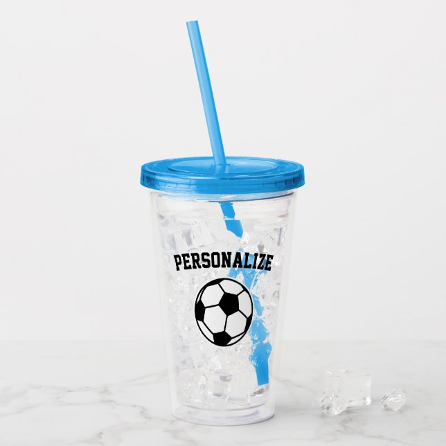 Vaso de vidrio acrílico para fiesta de cumpleaños  (Anverso (hielo))