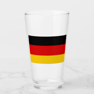 Vaso de vidrio bandera de Alemania 16 onzas