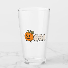 Vaso de vidrio de calabaza de Halloween de desfile