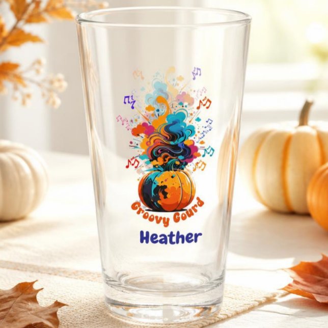 Vaso de vidrio de otoño (Subido por el creador)