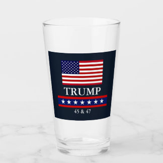 Vaso de vidrio del presidente Donald Trump