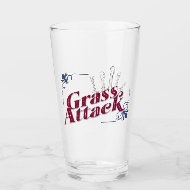 Vaso de Vidrio Grass Attack (Anverso)