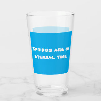 Vaso de vidrio para bebida fresca de agua
