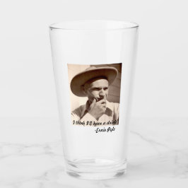 vaso de vidrio para cerveza Ernie Pyle