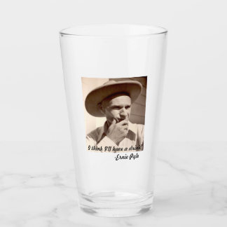 vaso de vidrio para cerveza Ernie Pyle
