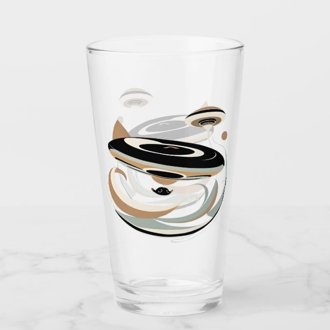 Vaso de vidrio para Junior Aquatics (Anverso)