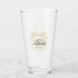 Vaso de vidrio Ramadan Kareem