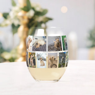 Vaso De Vino 20 Collage de fotos personalizado