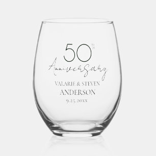 Vaso De Vino 50.º Aniversario Boda Keepsake