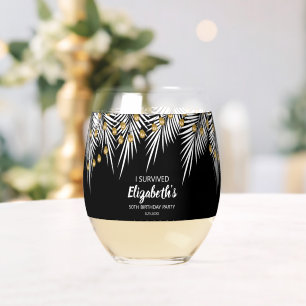 Vaso De Vino 50.º juego de bebidas favoritas de cumpleaños