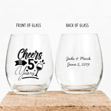 5.º Aniversario Boda Celebración elegante