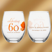 60.º boda personalizar rosa de melocotón