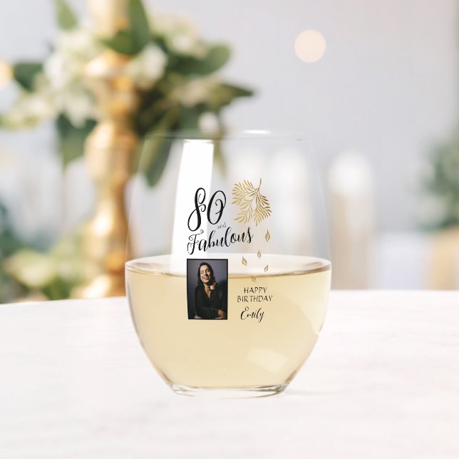 Vaso De Vino 80 and Fabulous Foliage 80th Birthday Photo (Insitu (Boda))