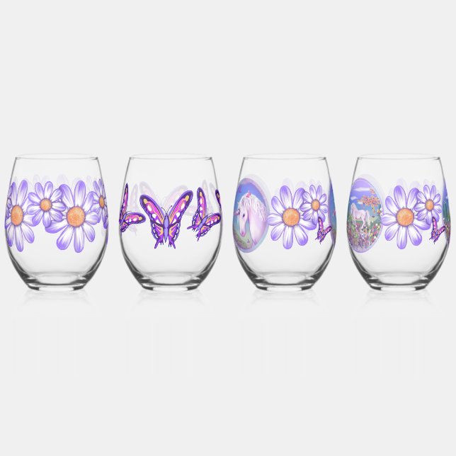 Vaso De Vino A purple paradise (Anverso)