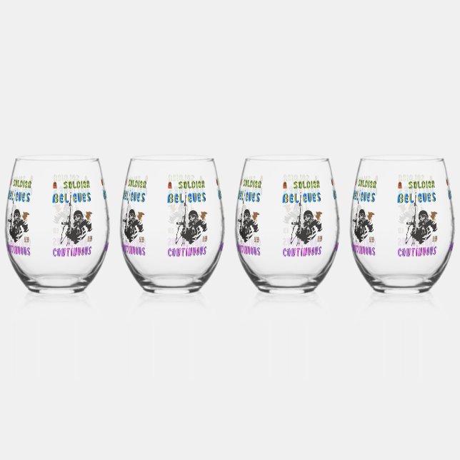 Vaso De Vino A Soldier Believes in Continuous (Anverso)