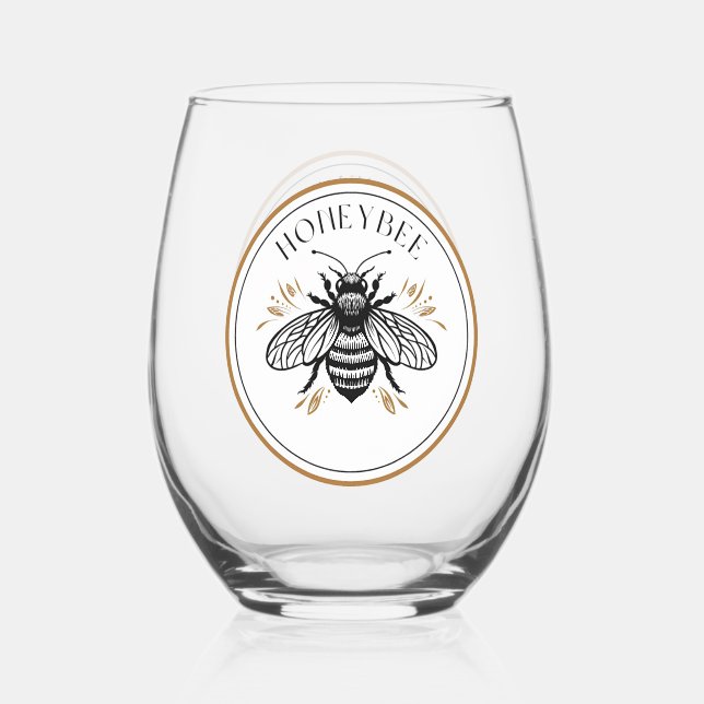 Vaso De Vino Abeja Melífera (Anverso)