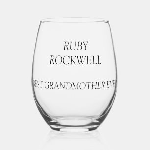 Vaso De Vino Abuela con nombre personalizado