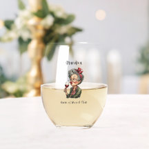 Abuela Reina de Copa de Vino en punto