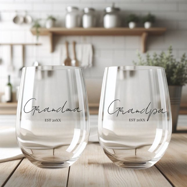 Vaso De Vino Abuela Y Abuela Personalizados (Subido por el creador)