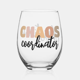Vaso De Vino Administrador jefe del coordinador de caos persona