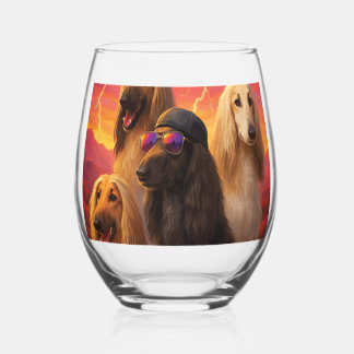 Vaso De Vino Afghan Hound