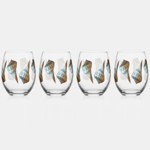 Vaso De Vino Aguas marinas