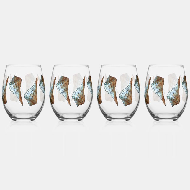 Vaso De Vino Aguas marinas (Anverso)