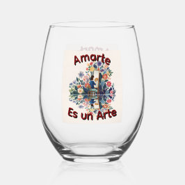 Vaso De Vino Amarte es un Arte