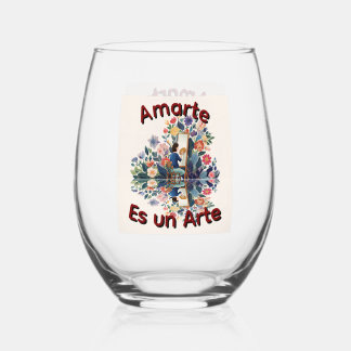 Vaso De Vino Amarte es un Arte