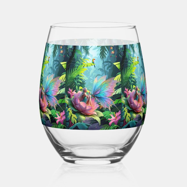 Vaso De Vino Amigos de jardín (Anverso)