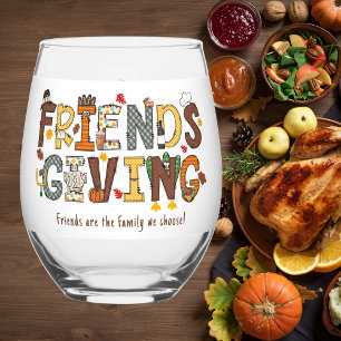 Vaso De Vino Amistosos amigos son la familia que elegimos