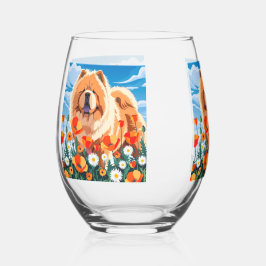 Vaso De Vino AMONG THE POPPIES Chow