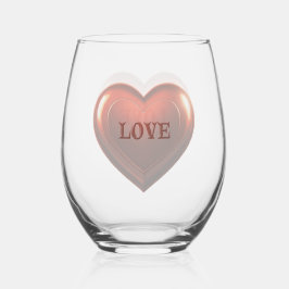 VASO DE VINO AMOR