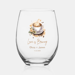 Vaso De Vino Amor Floral está preparando la Despedida de Solter