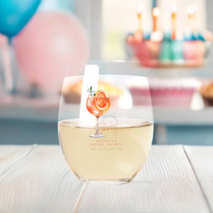 Vaso De Vino Amor Moderno a Primera Ropa Bridal Shower 